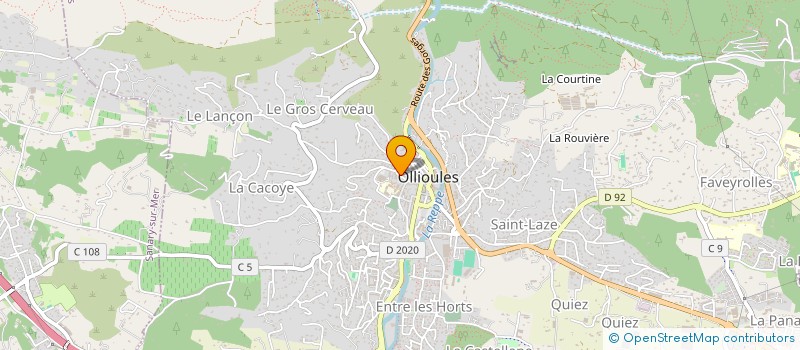 localisation de l'entreprise MADAME ANGELIQUE PETIT  OLLIOULES