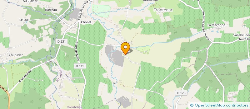 localisation de l'entreprise MADAME ANGELIQUE PEYRON  FRONTENAC