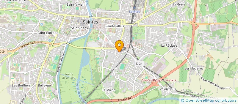 localisation de l'entreprise MADAME ANGELIQUE PIERSON  SAINTES