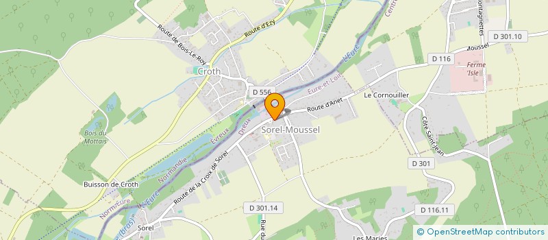 localisation de l'entreprise MADAME ANGELIQUE PIOLLE à SOREL-MOUSSEL