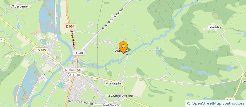 localisation de l'entreprise MADAME ANGELIQUE PLANTARD  TOULON-SUR-ARROUX