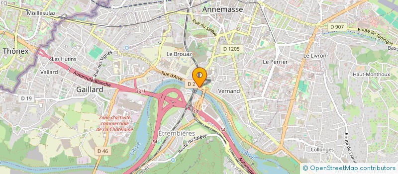 localisation de l'entreprise MADAME ANGELIQUE POINDEXTRE à ANNEMASSE
