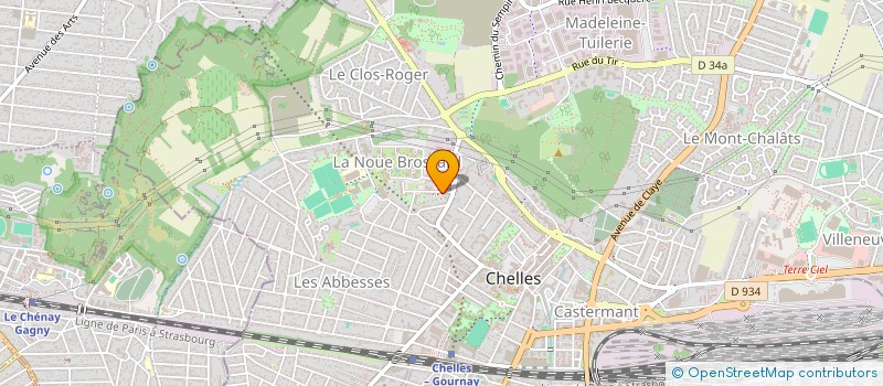 localisation de l'entreprise MADAME ANGELIQUE POIRIER à CHELLES