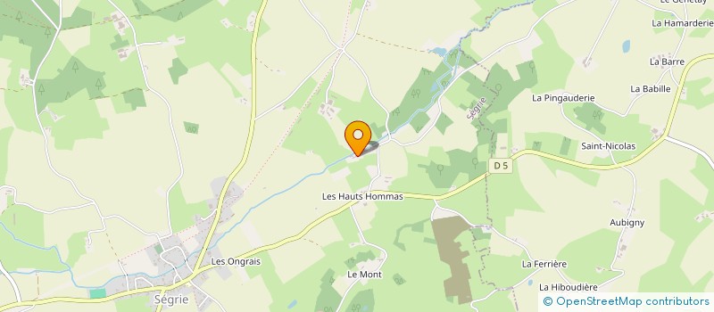 localisation de l'entreprise MADAME ANGELIQUE POIRRIER  SEGRIE