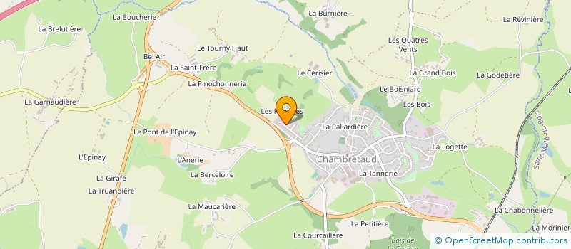 localisation de l'entreprise MADAME ANGELIQUE PONTOIZEAU  CHANVERRIE