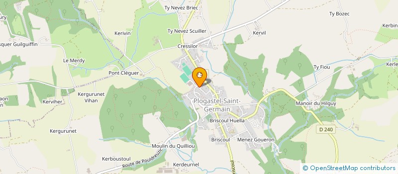 localisation de l'entreprise MADAME ANGELIQUE POQUET  PLOGASTEL-SAINT-GERMAIN