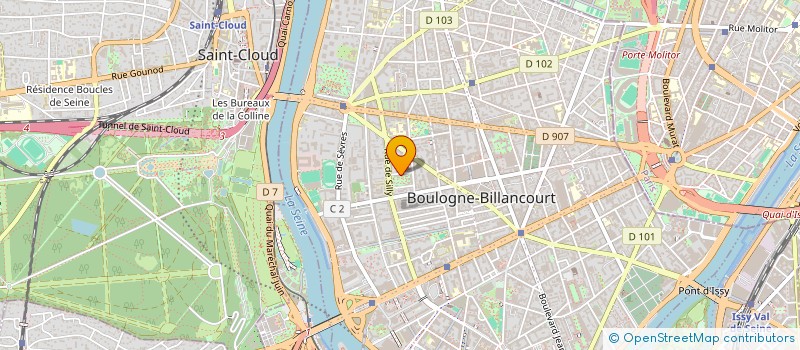 localisation de l'entreprise MADAME ANGELIQUE PORTEU DE LA MORANDIERE à BOULOGNE-BILLANCOURT