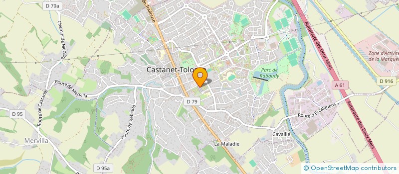 localisation de l'entreprise MADAME ANGELIQUE POUDEROUX à CASTANET-TOLOSAN