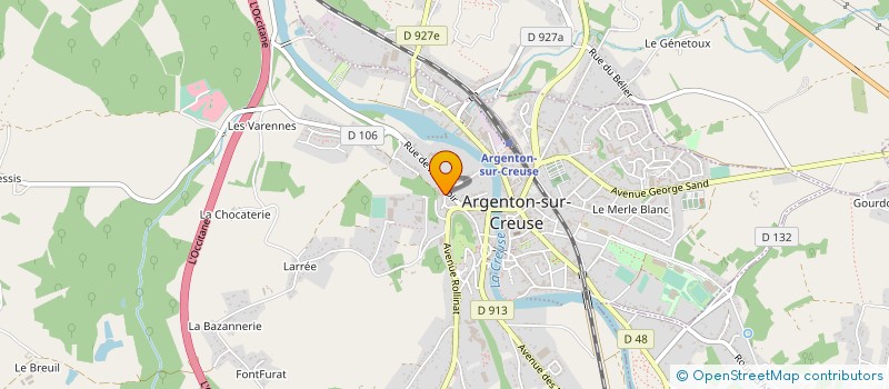 localisation de l'entreprise MADAME ANGELIQUE POUGET à ARGENTON-SUR-CREUSE