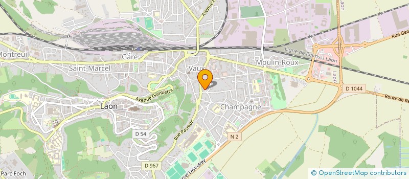 localisation de l'entreprise MADAME ANGELIQUE POUILLART à LAON