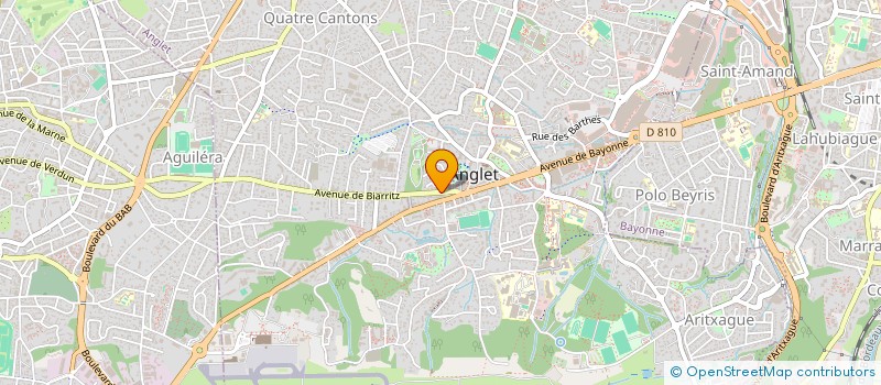 localisation de l'entreprise MADAME ANGELIQUE POUSSADE  ANGLET