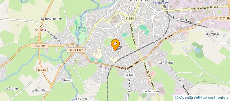 localisation de l'entreprise MADAME ANGELIQUE POUSSARD-DINET à PARTHENAY