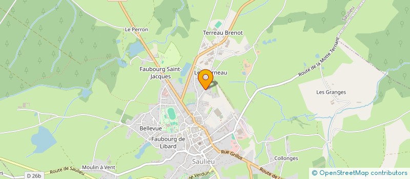 localisation de l'entreprise MADAME ANGELIQUE POUSSIN  SAULIEU