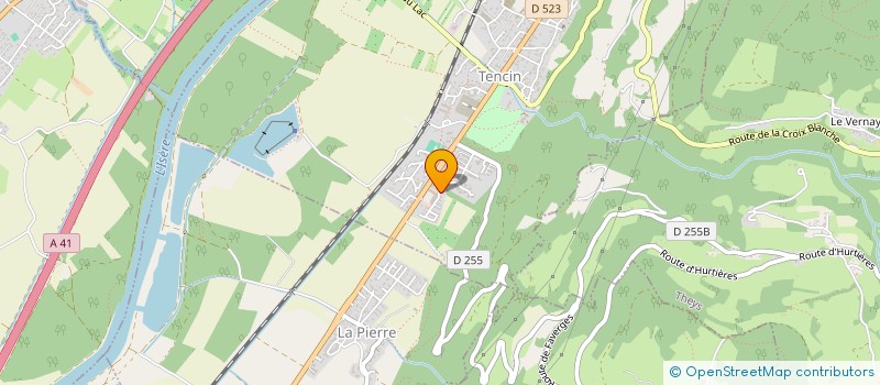 localisation de l'entreprise MADAME ANGELIQUE POZZULO  TENCIN