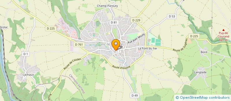 localisation de l'entreprise MADAME ANGELIQUE PRADIER  VIC-LE-COMTE