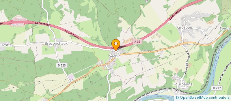 localisation de l'entreprise MADAME ANGELIQUE PRETRE  SECHIN