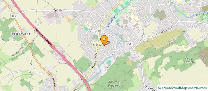 localisation de l'entreprise MADAME ANGELIQUE PREVOST à ANGRES