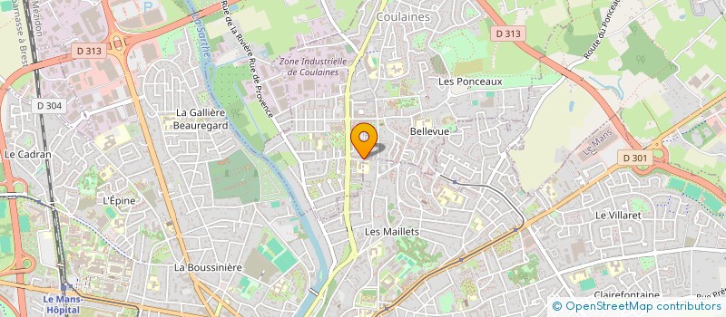 localisation de l'entreprise MADAME ANGELIQUE PREVOST DE HARCHIES à COULAINES