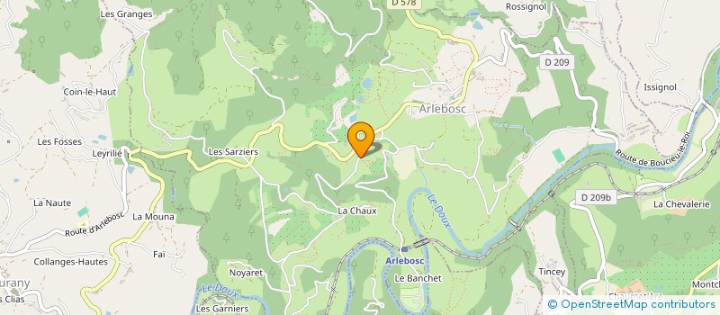 localisation de l'entreprise MADAME ANGELIQUE PROST  ARLEBOSC