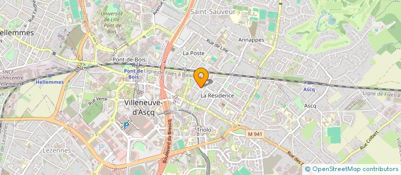 localisation de l'entreprise MADAME ANGELIQUE RAPPASSE  VILLENEUVE-D'ASCQ