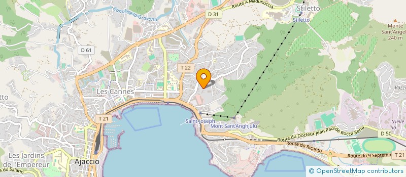 localisation de l'entreprise MADAME ANGELIQUE RAU  AJACCIO