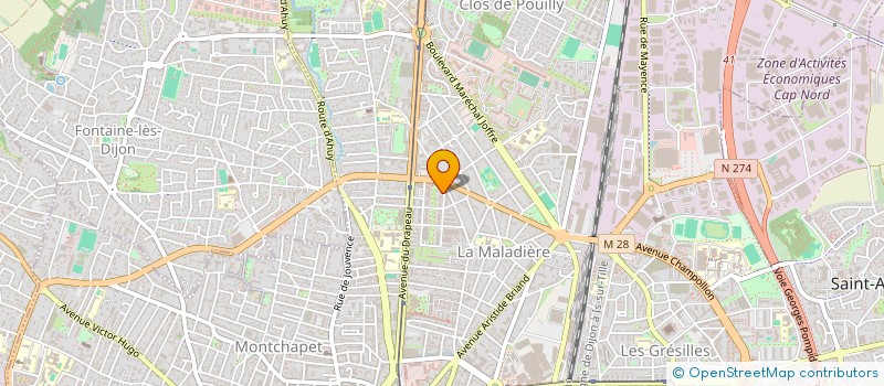 localisation de l'entreprise MADAME ANGELIQUE REINERT à DIJON