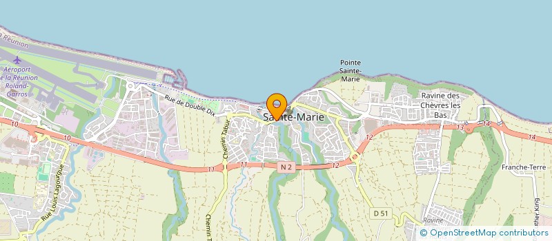 localisation de l'entreprise MADAME ANGELIQUE RIVIERE à SAINTE-MARIE
