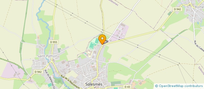 localisation de l'entreprise MADAME ANGELIQUE ROBIN  SOLESMES