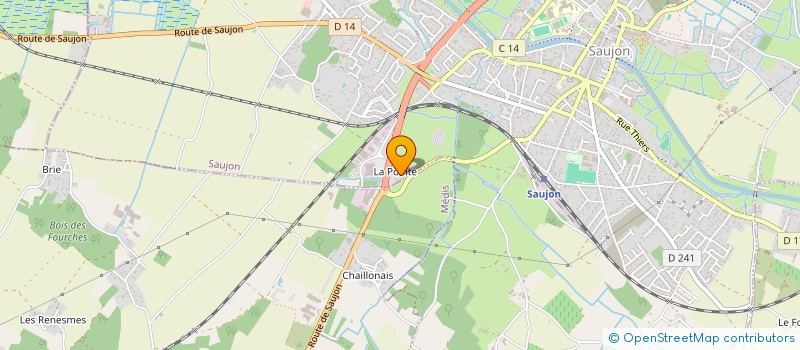 localisation de l'entreprise MADAME ANGELIQUE ROBIN  SAUJON