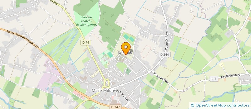 localisation de l'entreprise MADAME ANGELIQUE ROCHE  MAZE-MILON