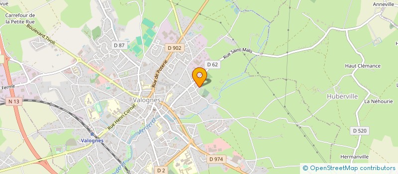 localisation de l'entreprise MADAME ANGELIQUE RODRIGUEZ  VALOGNES