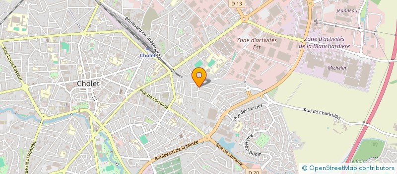 localisation de l'entreprise MADAME ANGELIQUE ROGEON à CHOLET