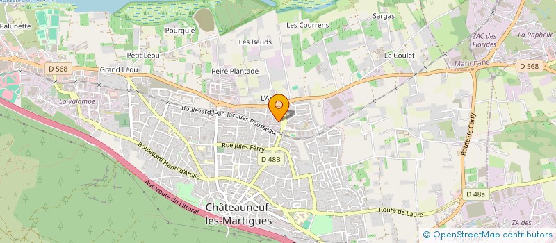 localisation de l'entreprise MADAME ANGELIQUE ROMIEU à CHATEAUNEUF-LES-MARTIGUES