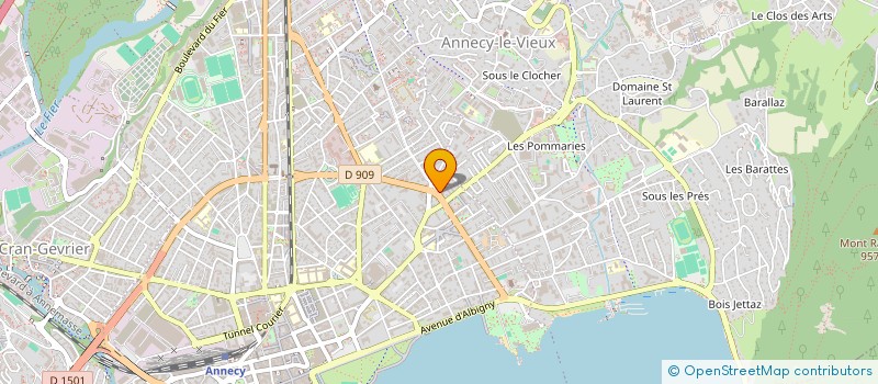 localisation de l'entreprise MADAME ANGELIQUE ROSAZ  ANNECY