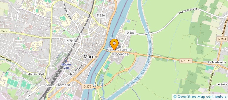 localisation de l'entreprise MADAME ANGELIQUE SALLET  SAINT-LAURENT-SUR-SAONE