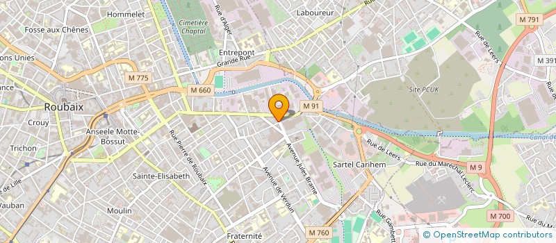 localisation de l'entreprise MADAME ANGELIQUE SARAZIN à ROUBAIX