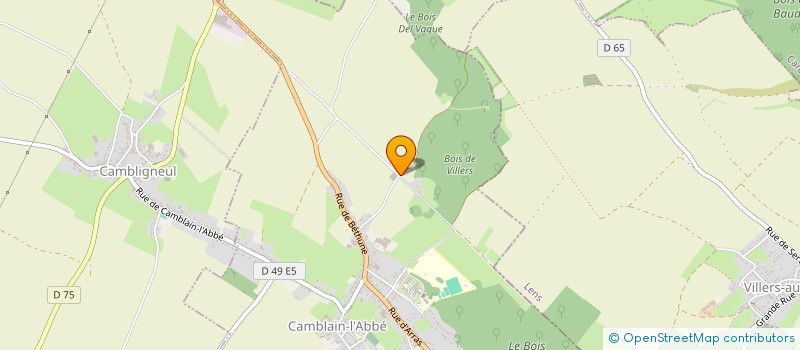 localisation de l'entreprise MADAME ANGELIQUE SARTORI  CAMBLAIN-L'ABBE