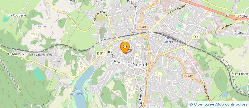 localisation de l'entreprise MADAME ANGELIQUE SIMON à GUERET