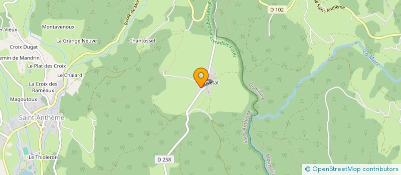 localisation de l'entreprise MADAME ANGELIQUE SOLEILLANT  SAINT-ANTHEME