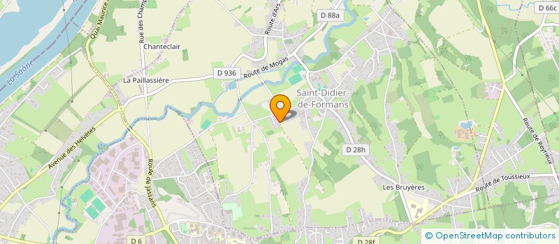 localisation de l'entreprise MADAME ANGELIQUE SOTHIER  SAINT-DIDIER-DE-FORMANS