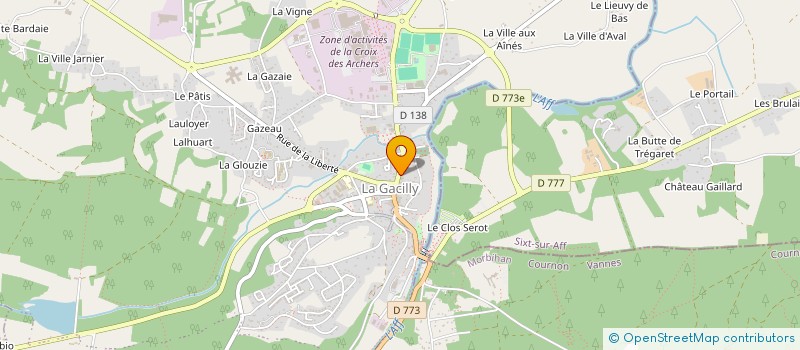 localisation de l'entreprise MADAME ANGELIQUE TAGOT  LA GACILLY