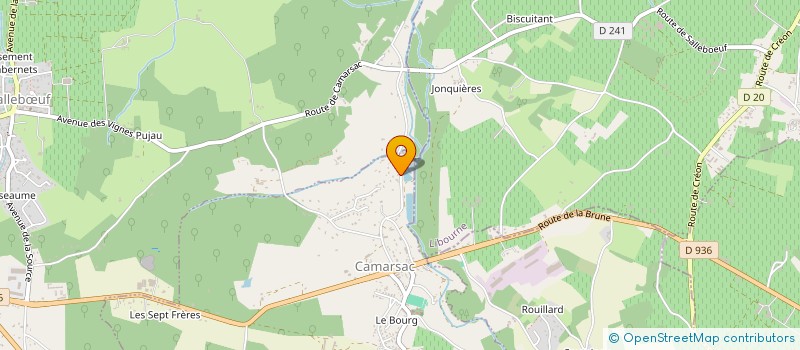 localisation de l'entreprise MADAME ANGELIQUE TETELIN  CAMARSAC