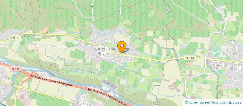 localisation de l'entreprise MADAME ANGELIQUE THIRIAUD  CORNEILLA-LA-RIVIERE