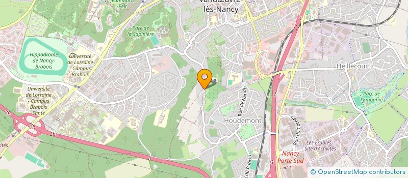 localisation de l'entreprise MADAME ANGELIQUE TOUSSAINT à VANDŒUVRE-LES-NANCY