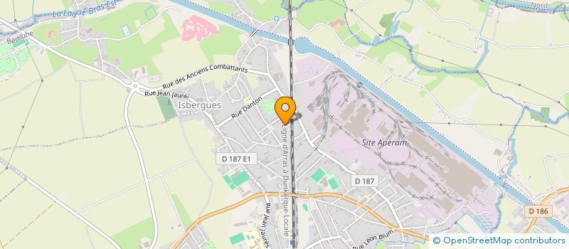 localisation de l'entreprise MADAME ANGELIQUE VANHOVE  ISBERGUES