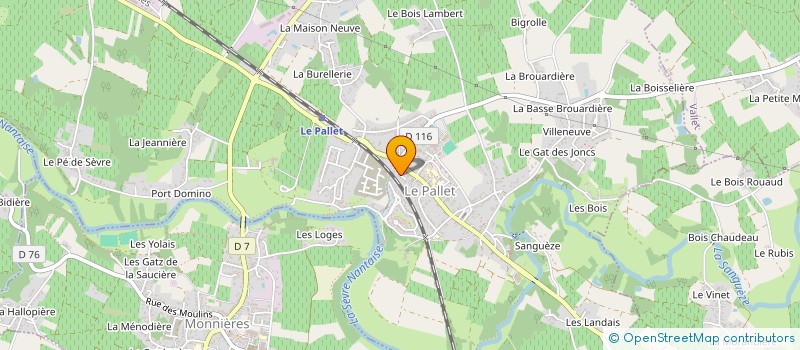 localisation de l'entreprise MADAME ANGELIQUE VARIN  LE PALLET