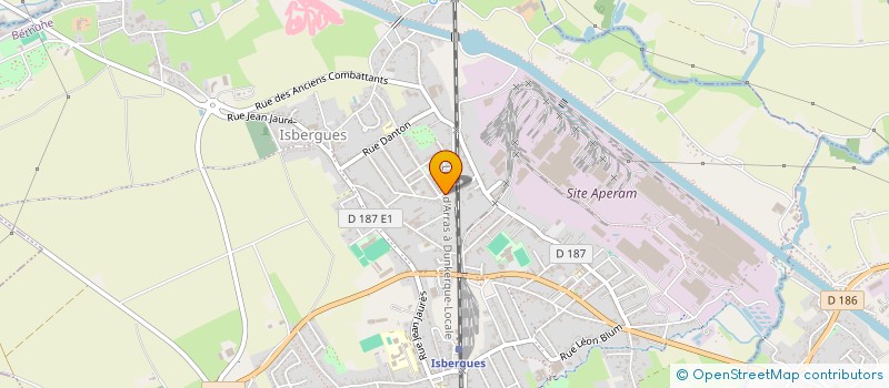 localisation de l'entreprise MADAME ANGELIQUE VASSEUR  ISBERGUES