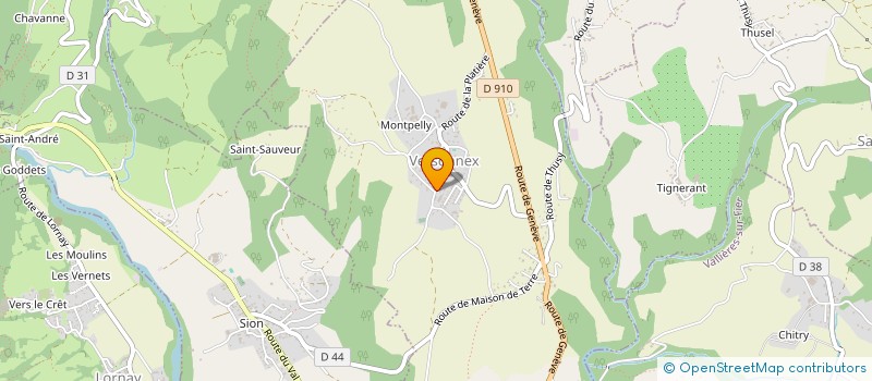 localisation de l'entreprise MADAME ANGELIQUE VAVRE  VERSONNEX