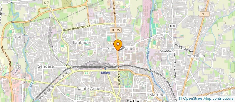 localisation de l'entreprise MADAME ANGELIQUE VENTARD  TARBES