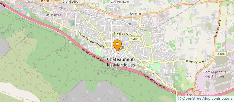 localisation de l'entreprise MADAME ANGELIQUE VEREL  CHATEAUNEUF-LES-MARTIGUES